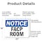 Signmission FACP Room, 24 in W x Rectangle, Aluminum OS-2PACK-NS-A-1824-L-12413 - alternate 7